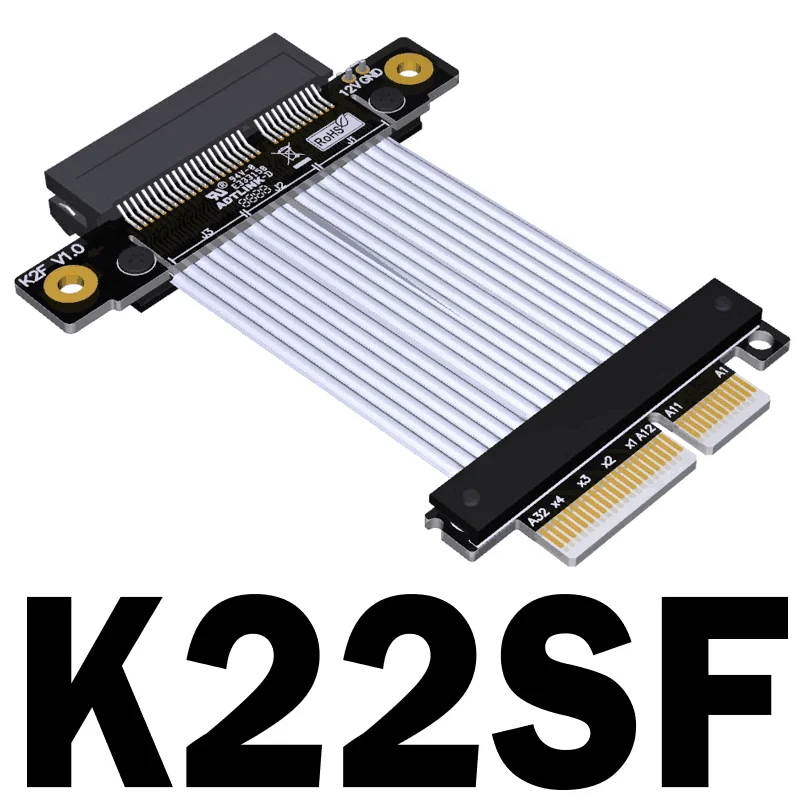 90 graus, Extensão PCIe 4.0x4 a x4,