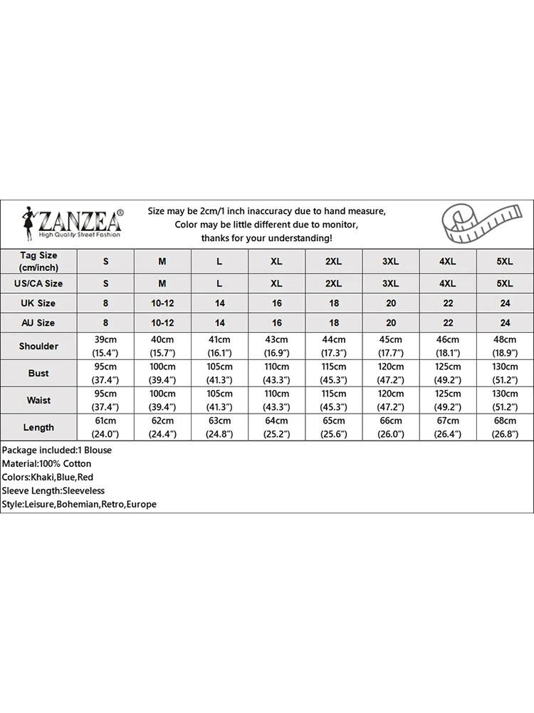 ZANZEA 2023 Summer Women Tanks Camis Cotton Sleeveless Printed Oversized Tops Baggy O-Neck Floral printed Blusas Tunic Tee 4