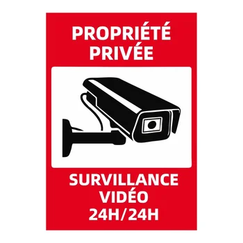 Car Sticker 24-hour Monitoring Area Warning Monitoring Area Please Regulate Your Behavior Throughout The Monitoring Area 1