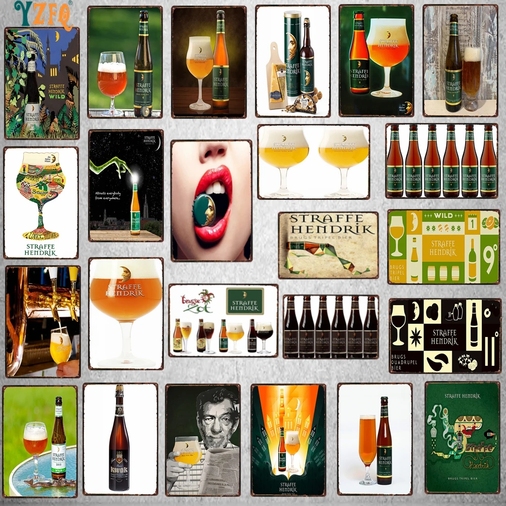 

Beer Metal Tin Sign Plates for Wall Bar Pub Art Kitchen Coffee Home Decor