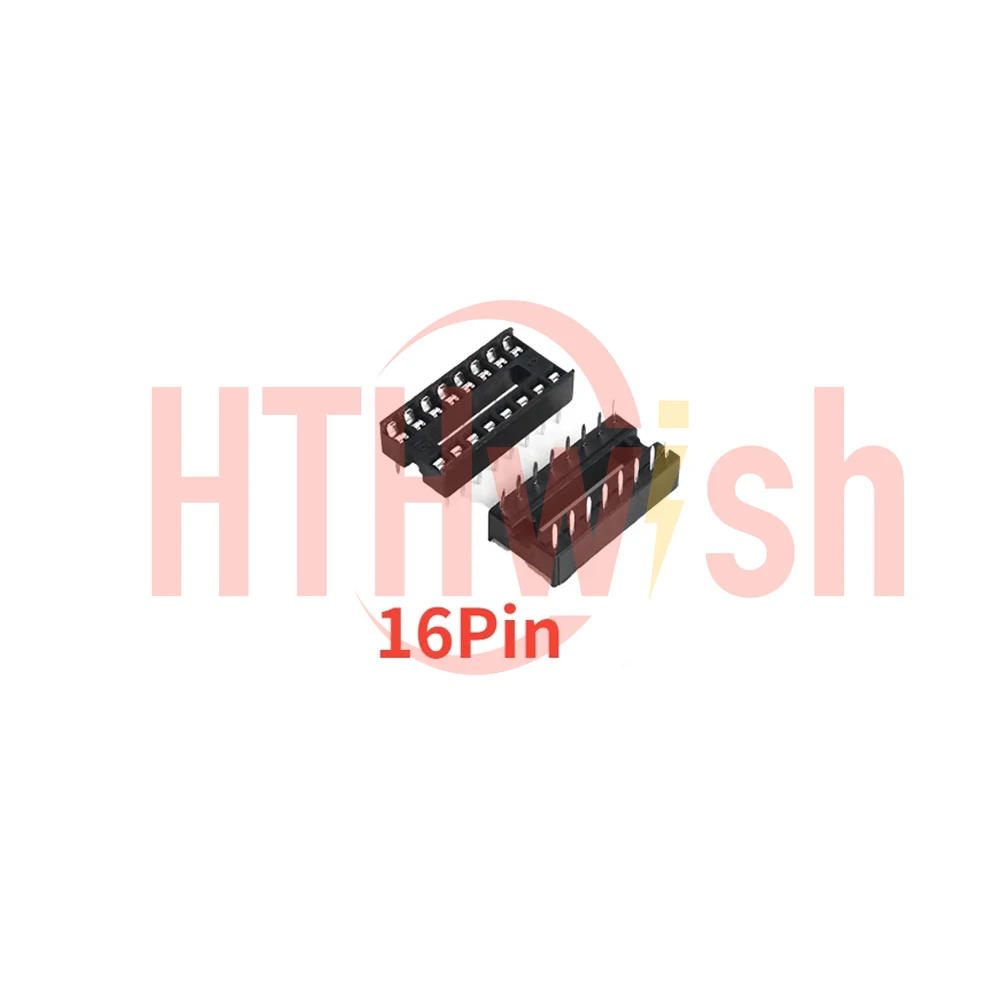 50-Pack Assorted DIP IC Socket Connectors