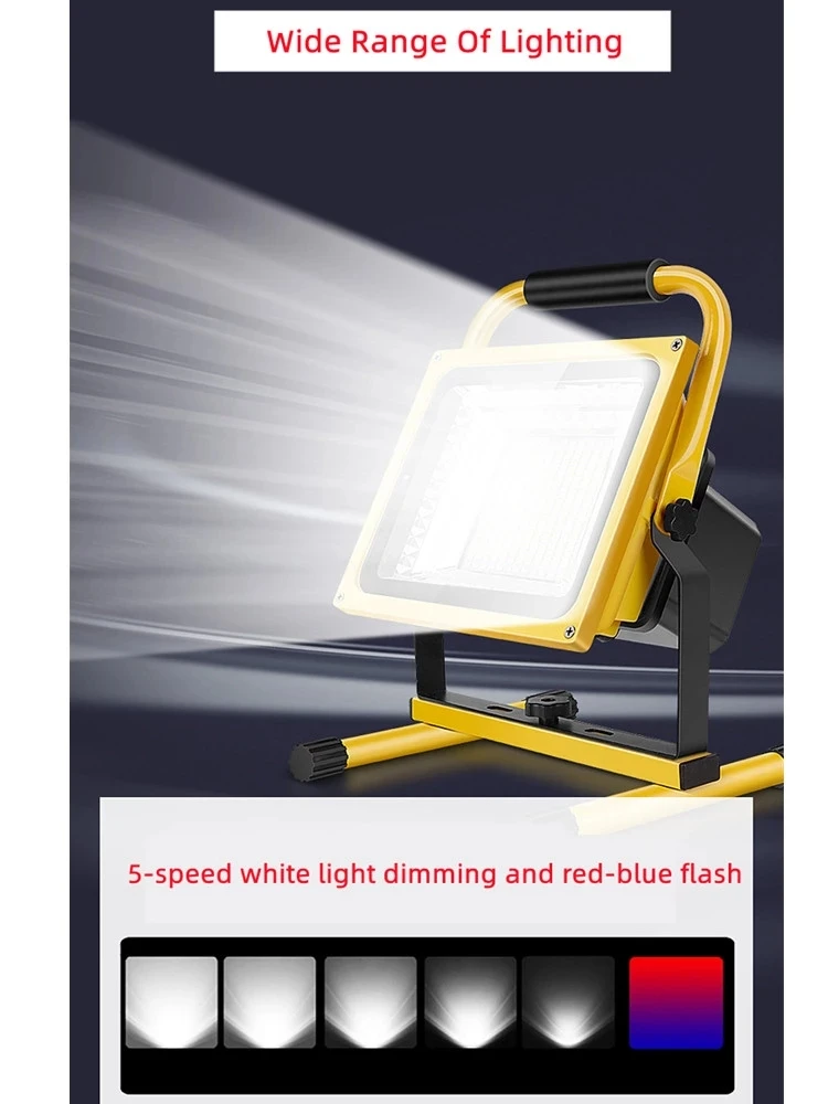 LED 강력 충전 투광등 야외 비상 현장 정전 텐트 캠핑 포장마차 휴대용 가정용 램프