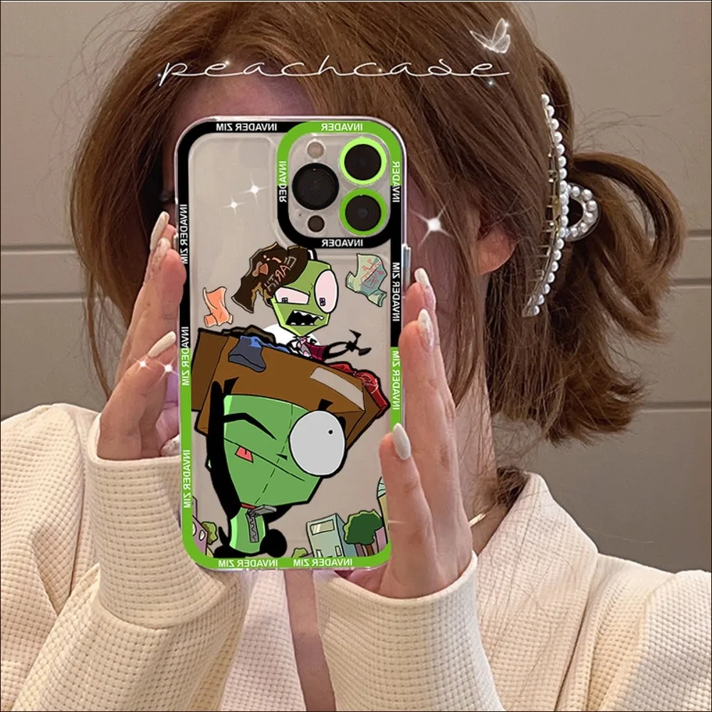 Invader Zim  11 12 13 14 ̴  ƽ XR X XS TPU  ̽, 8 7 6 ÷ SE 2020