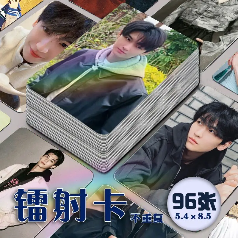 나선형 Zhi Ming You Xi Ruan Ling Jiushi Xia Zhiguang Huang Junjie 레이저 미니 카드 지갑 카드, 96 개