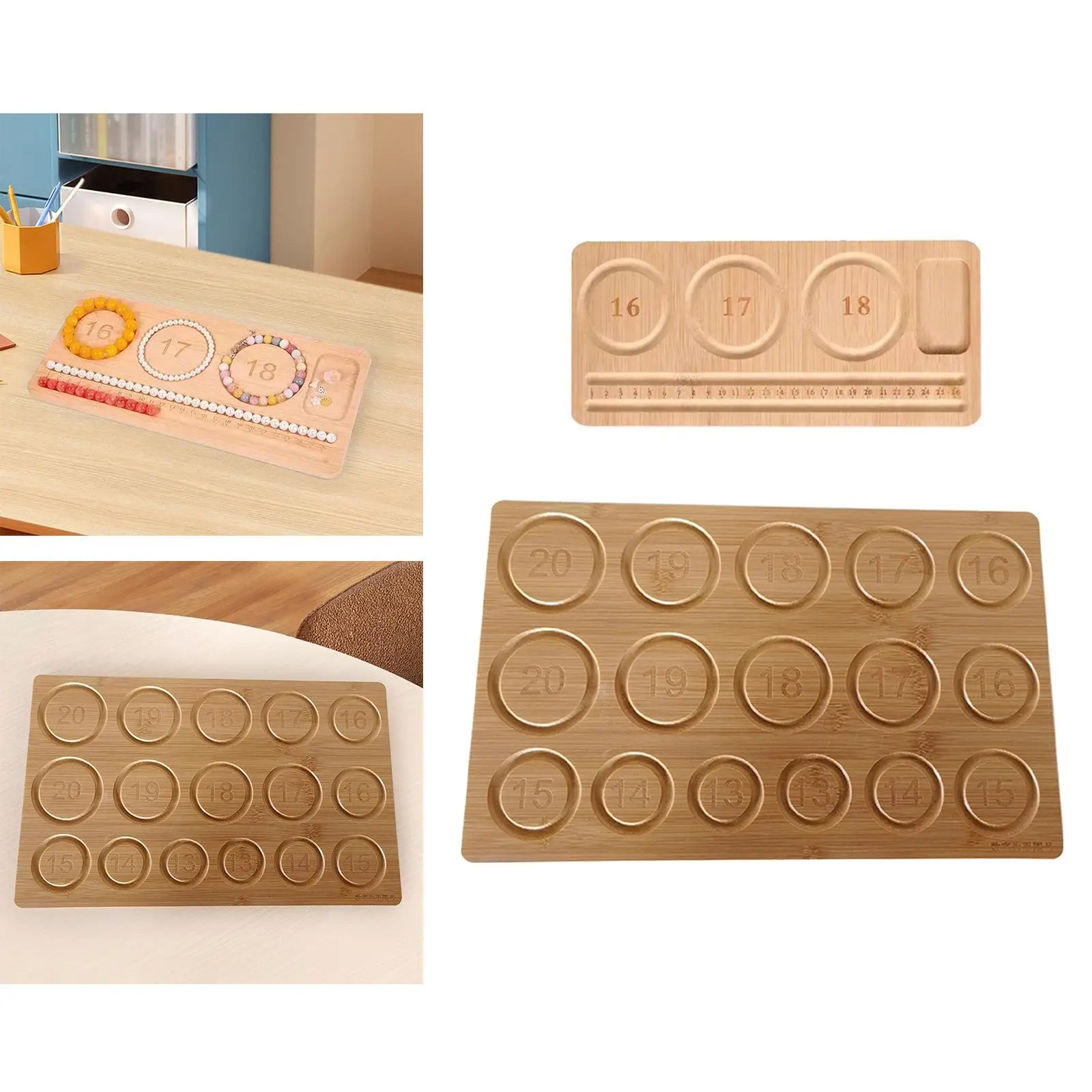 Jewelry Beading Board Portable Craft Beading Tray for Bracelet Making Bangle