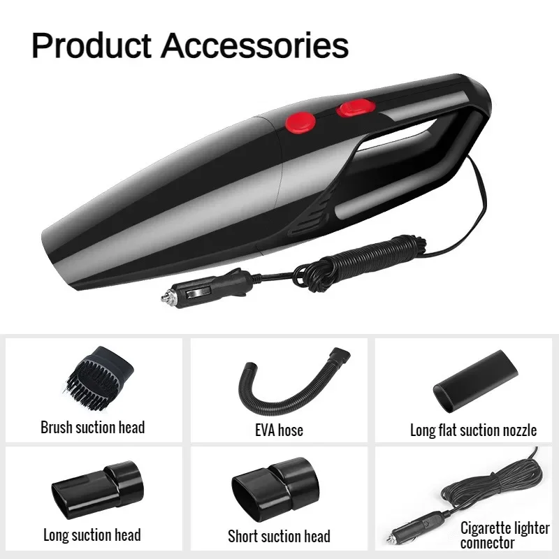handheld vacuum cleaner wireless vacuum cleaner portable vacuum cleaner 10000Pa Portable Car Vacuum Cleaner 120W Handheld Mini Auto Vacuum Cleaner for Car Interior Dust Clean