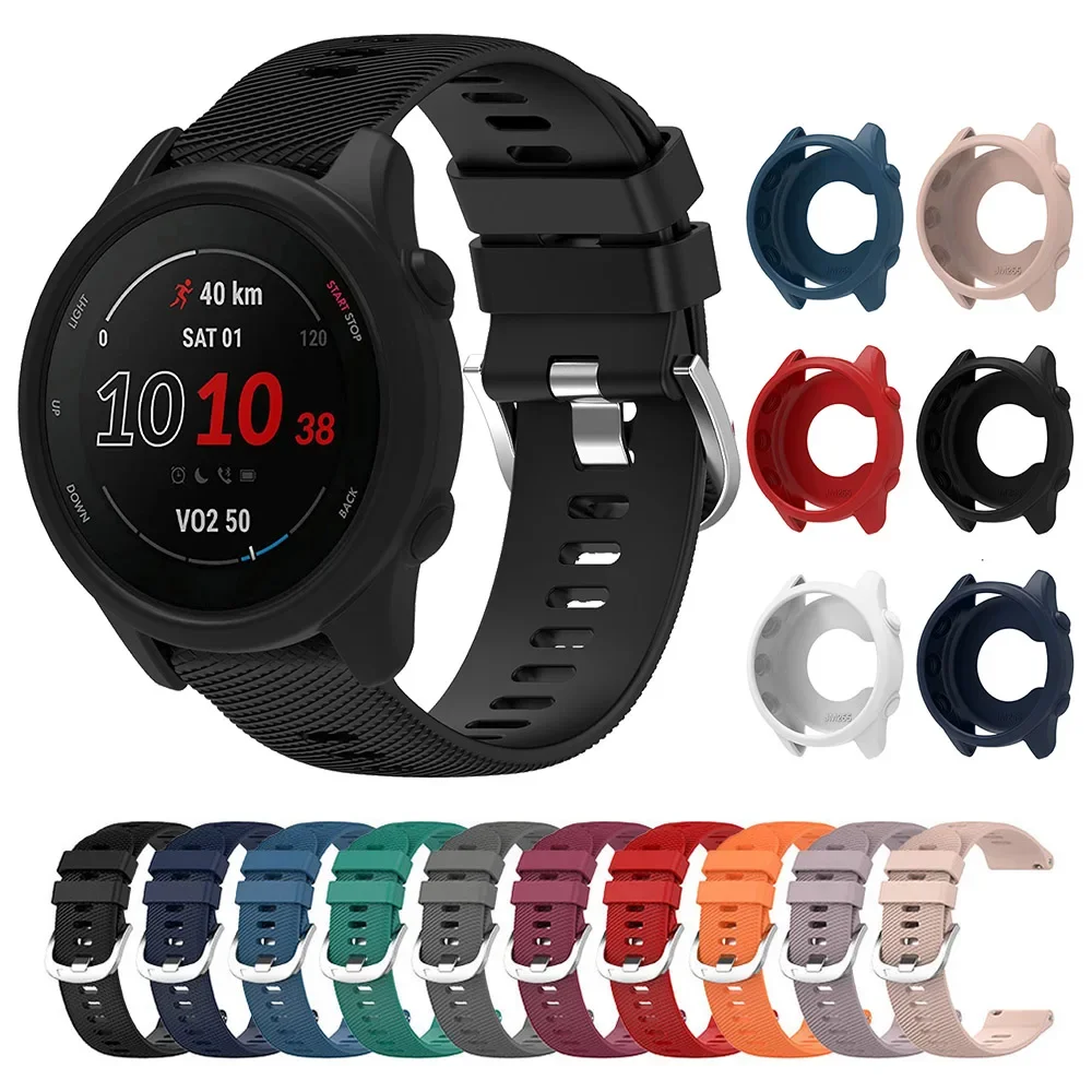 Silicone Strap with Protective Case - Replacement Watch Band