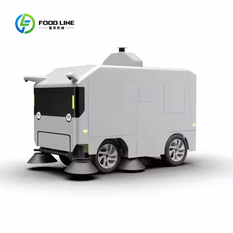 Spazzatrice Stradale Autonoma C6 Personalizzata con Intelligenza Artificiale, Robot di Pulizia Intelligente per Strade Urbane, Parchi e Aree Industriali - immagine 3