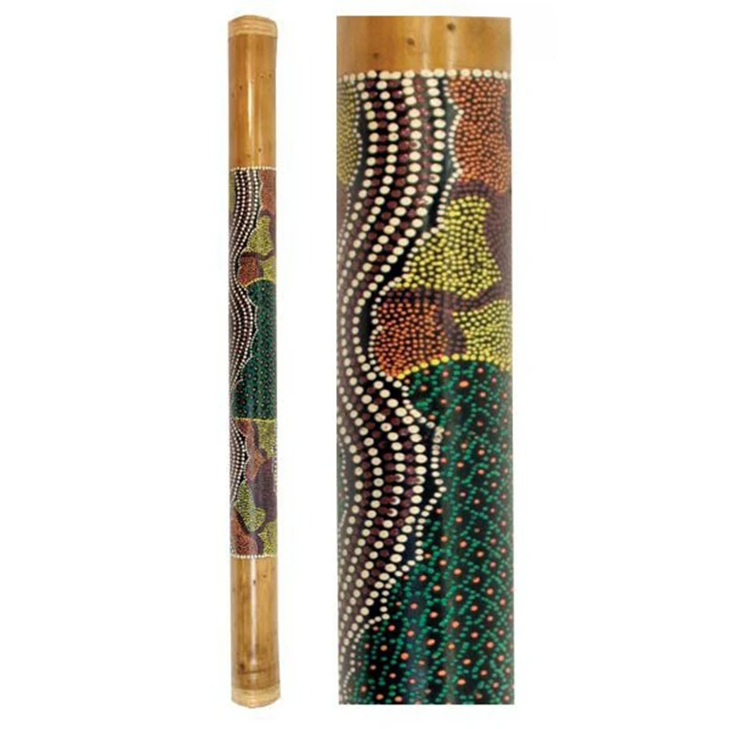 Bamboo Rain Stick Relaxation Instrument Sound Therapy Rainstick Yoga Rain Shaker Paintings Orff Sound Meditation Instruments