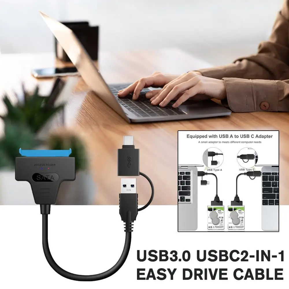 

1 шт., кабель для жесткого диска, USB 3,0, USB C на SATA