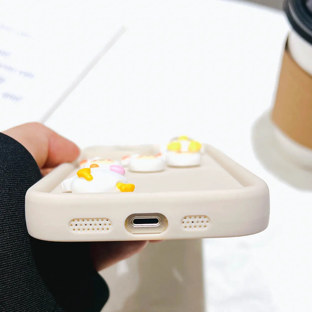 3d Coffee Cartoon Phone Case For Iphone Models Protective Cover_voghion.com