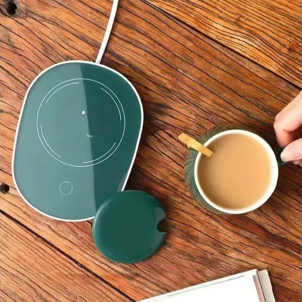 Mug Christmas Gift Set 55 Degrees Thermostat Cup Multi Scenario Portable Warm Ceramic Mugs With Spoon Practical Organizer Bags