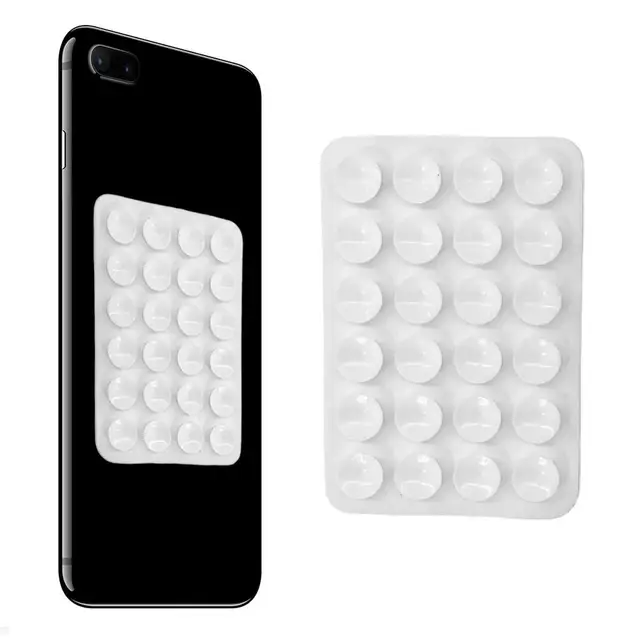 3 pezzi Supporto per telefono cellulare con 19 mini ventose, forti ventose  in silicone adesivo Mat Supporto universale per smartphone Custodia  flessibile per supporto per telefono