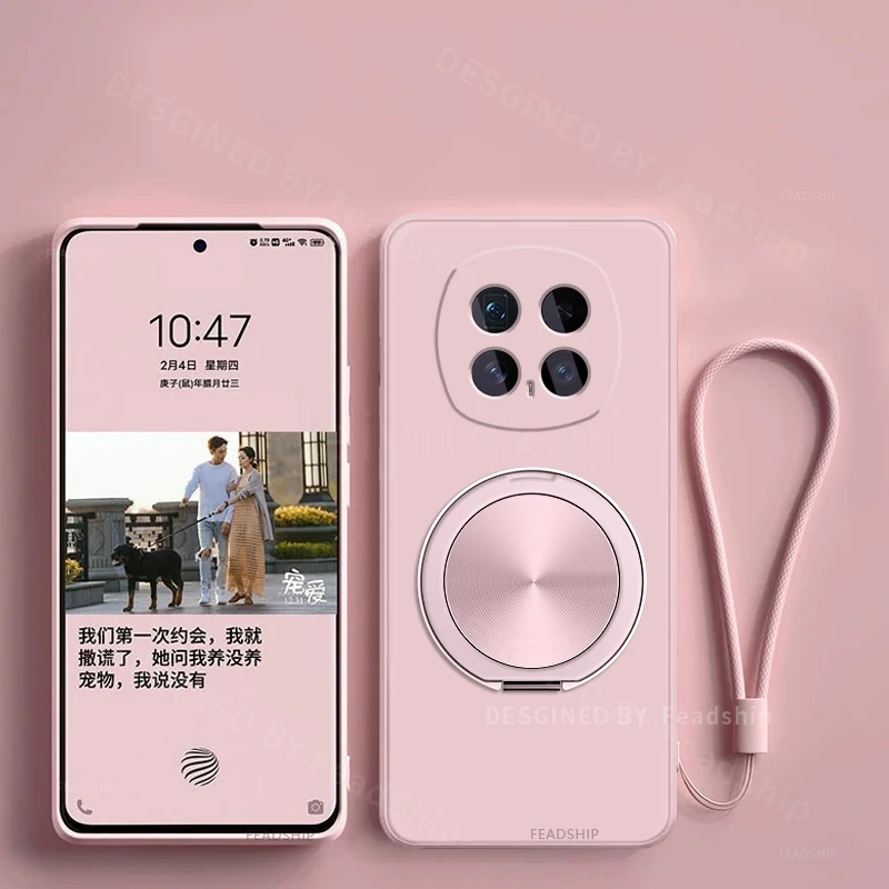 Silicone Protective Phone Case with Magnetic Holder and Screen Film