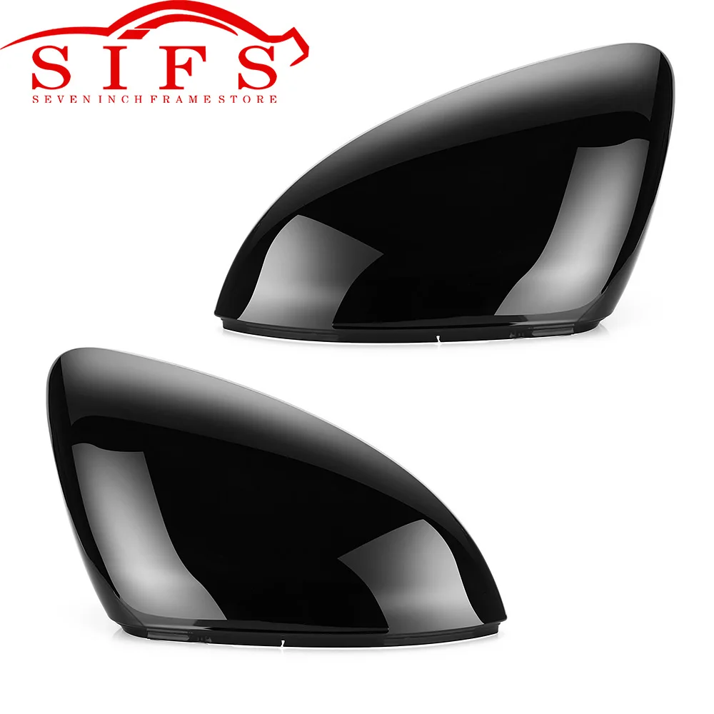 

1 Pair Car Glossy Black Car Side Mirror Housing 5G0857537E 5G0857538E For VW Golf MK7 MK7.5 GTI/GTD Hatchback
