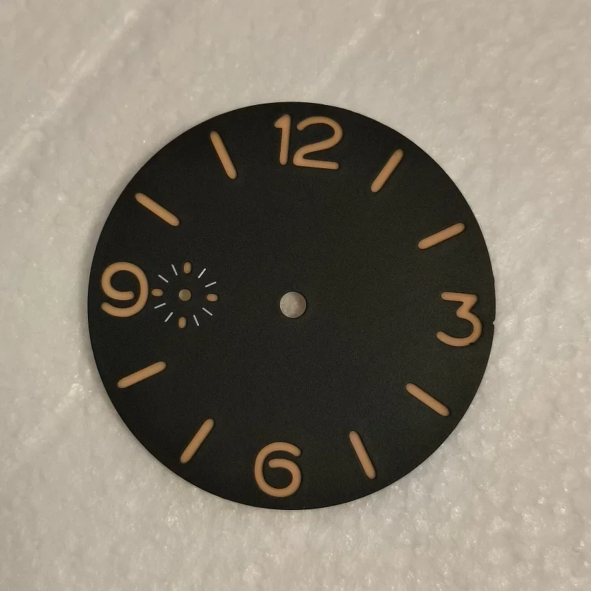 No sterility black Watch dial Watch accessories diameter 39mm sandwich dial Thickness 0.8mm Suitable for 6497 3600 movement