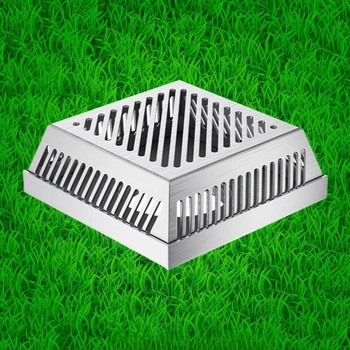 ท่อระบายน้ำพื้นลานกลางแจ้ง สแตนเลส 304 ทรงสี่เหลี่ยม ระบายอากาศได้ดี สำหรับระเบียง สวน  ป้องกันการอุดตัน 1