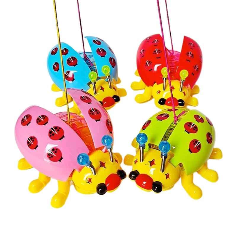 

Funny Electric Electric Ladybug Toy for Kids Music Universal Robot Toy with Lighting Back Relieve Stress Photo Props