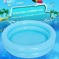 Summer  Inflatable Swimming Pool Portable  Outdoor Paddling Pool 60cm Round  Bath Room Swimming Ring Toys 2