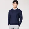 MRMT 2025 Brand New Men's Round Neck V-Neck O- Neck Pullover Wool Sweater Classic Solid Color Slim-Fit Base Plus Size Sweater 1