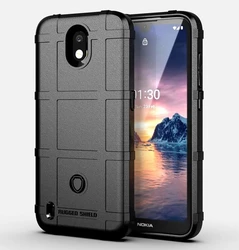 Armor Shield Shockproof Silicone Back Phone Case for Nokia 2.2 (Black)