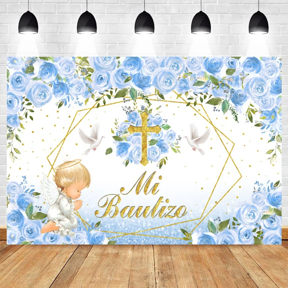 Photography Backdrop Baptism Christening Baby Shower Photo Props