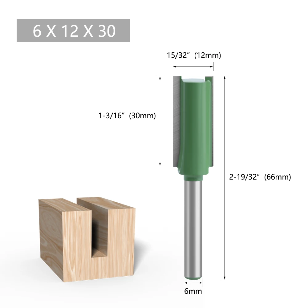 LAVIE 1pc 6mm Schaft Gerade Bit Einzigen Doppel Flöte Router Bit Holz Fräser Für Holz Werkzeug MC06020 – Detail 20