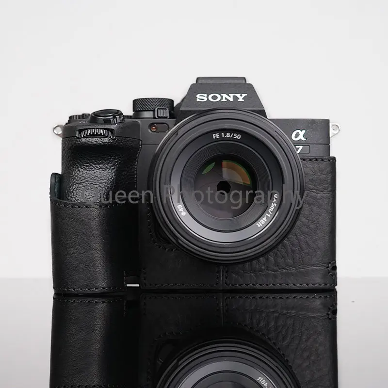 Custodia Per Fotocamera Accessori Per Cover In Vera Pelle Fatti A Mano Sony A7M4 A7S3 A7Iv A7R5 Dslr Borsa Sling Appareil