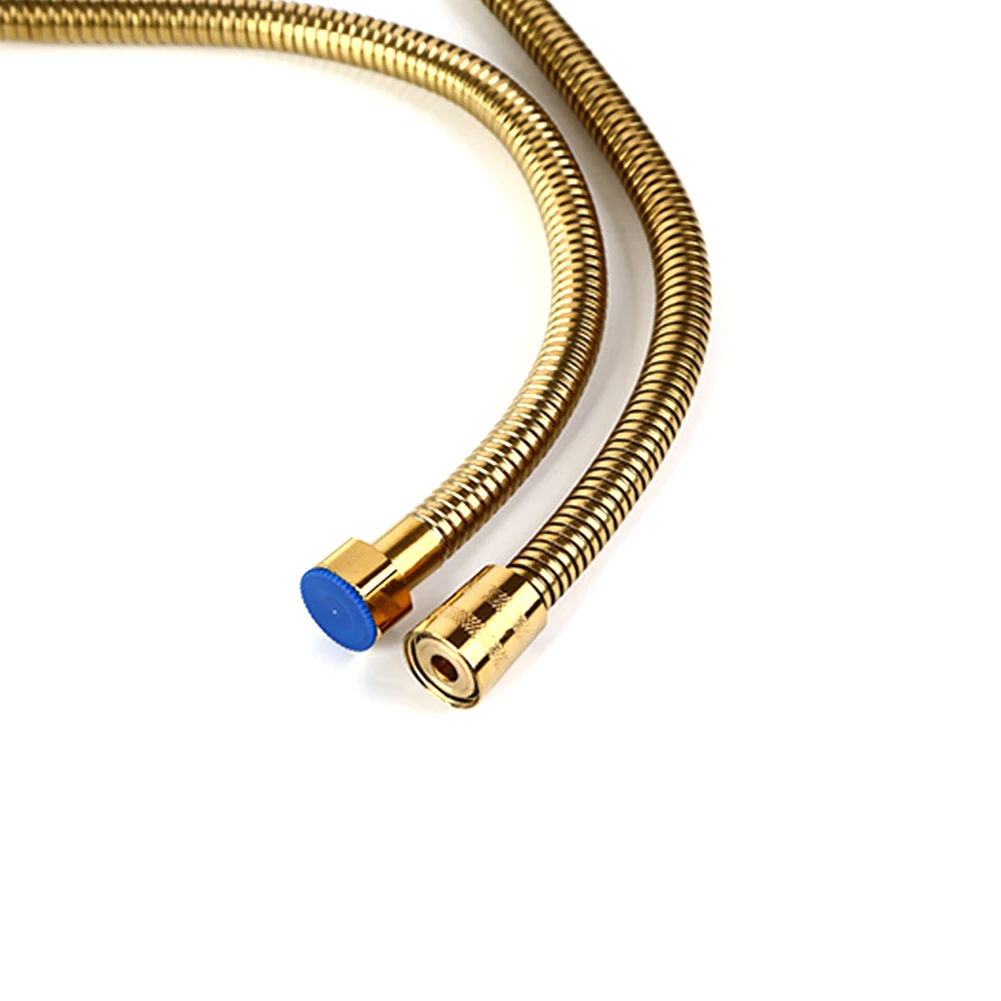 

Shower Head Connecting Pipe 1.5 M High Pressure Explosion-proof Nozzle Golden Hose Bathroom Handheld Shower Accessories Hose