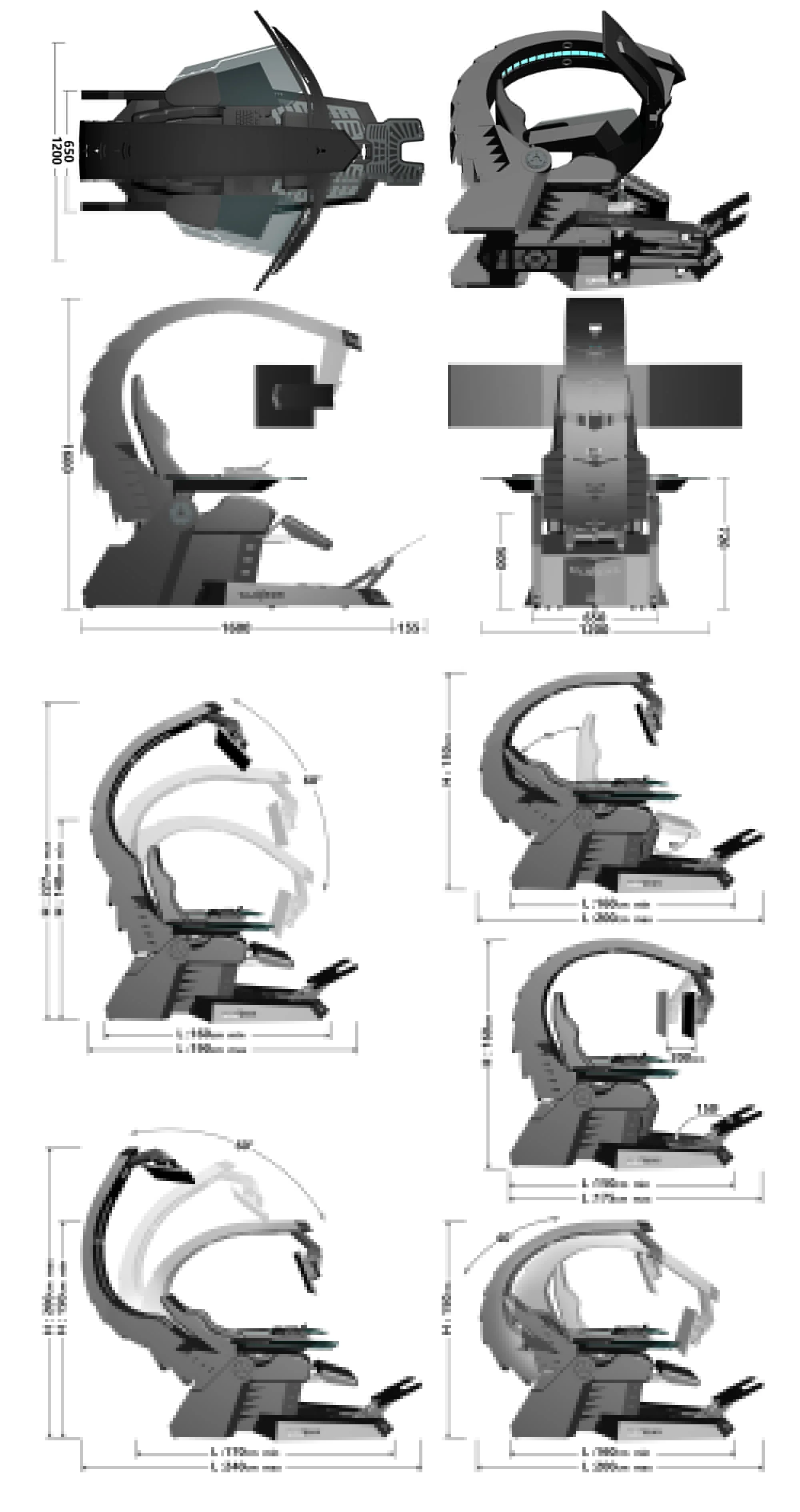 Hot selling UNICORN zero gravity recline PC Chair with heat and massage cockpit as predator 6