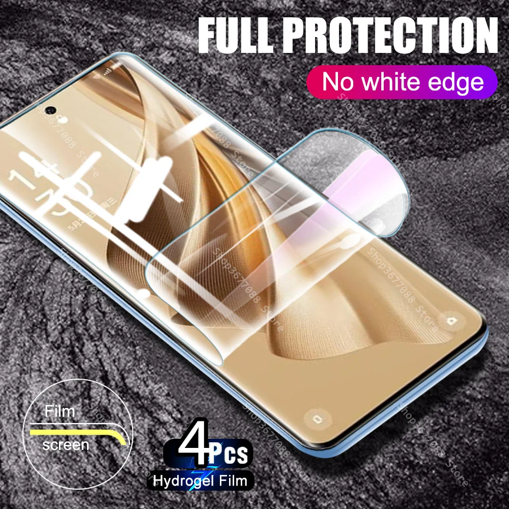 

Мягкая защитная пленка для экрана Oppo Reno10 Pro, 4 шт., зеркальная Гидрогелевая пленка, не стекло Orro Appo Reno 10 Pro Plus 10Pro Reno10Pro 2023