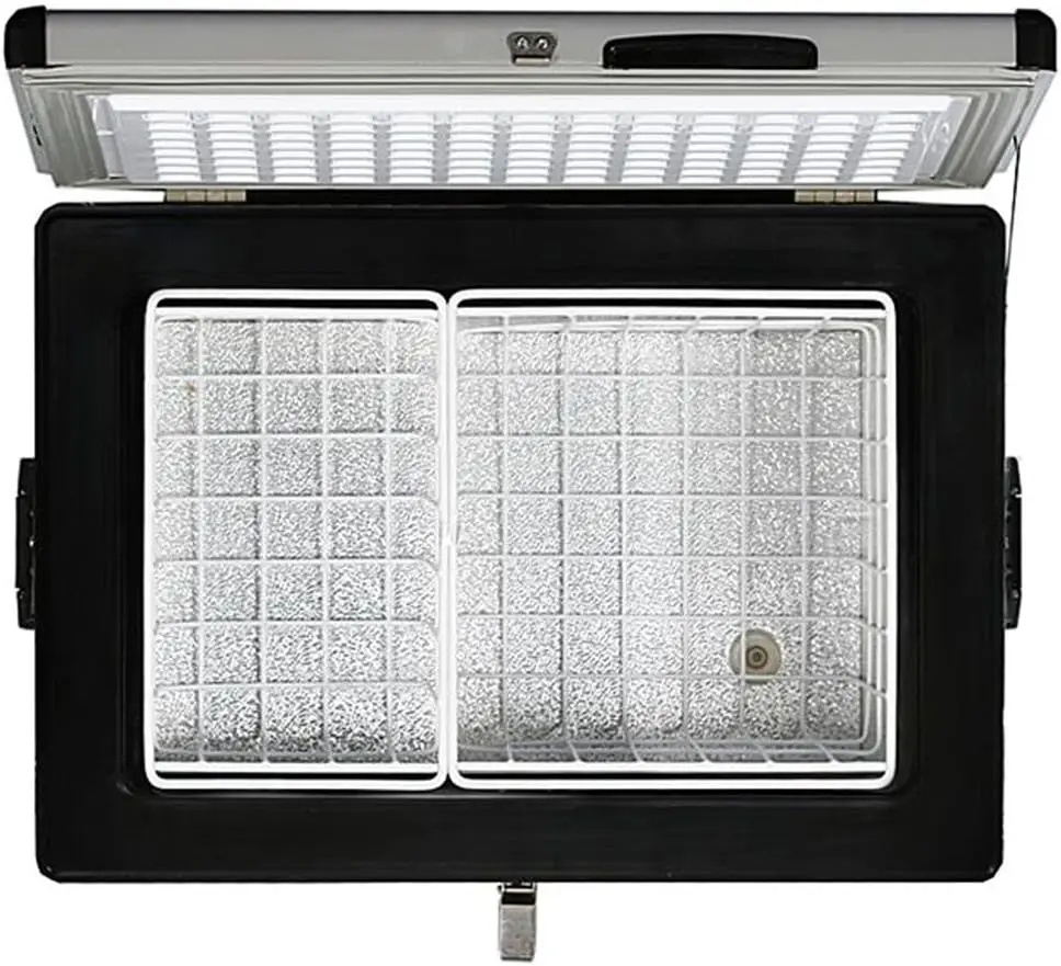 FM-65G 65 Quart Portable Refrigerator and Deep AC 110V/ DC 12V Real Chest Freezer for Car Home Camping and RV with 5