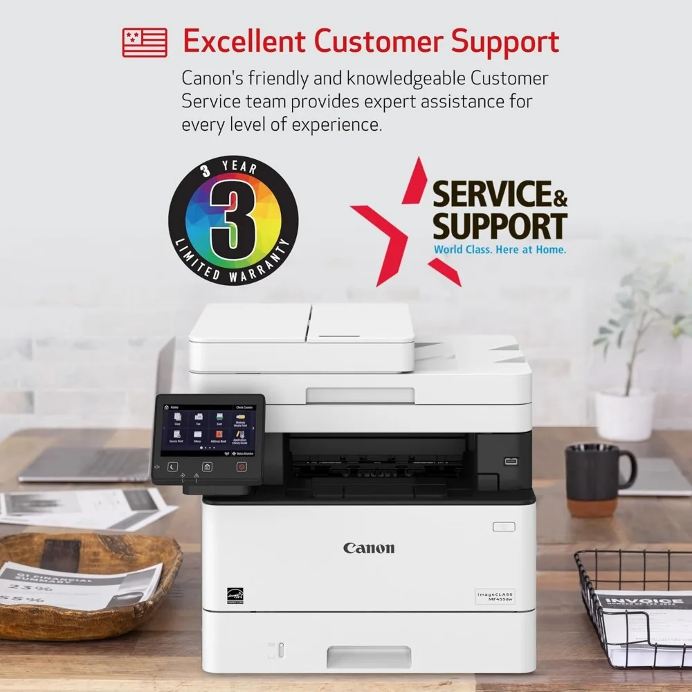 MF455dw Wireless All-In-One Monochrome Laser Printer 4