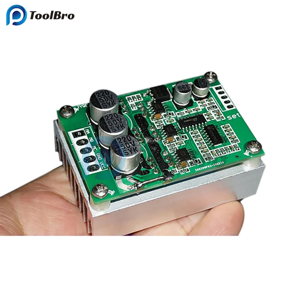 500W 15A DC 12-36V Brushless Hall Free Motor Driver Board High Power Motor Foward Reverse Speed Controller Control Switch Module