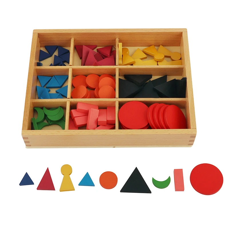 

LA040 Basic Wooden Grammar Symbols with Box montessori language material educational wooden toys for kids baby