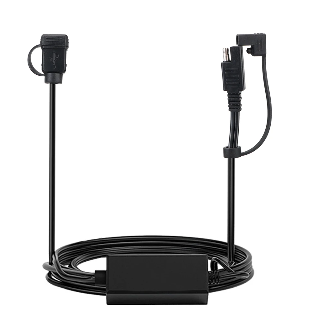

SAE Version Configuration Motorcycle Handlebar Charger Waterproof USB Motorcycle Charger Dual USB Port 12V-24V Quick Charger 3.0
