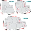 1/2/3 Seats Stretch Floral Recliner Cover Split Relax All-inclusive Chair Cover Lounger Couch Sofa Armchair Slipcovers 2
