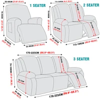 1/2/3 Seats Stretch Floral Recliner Cover Split Relax All-inclusive Chair Cover Lounger Couch Sofa Armchair Slipcovers 2