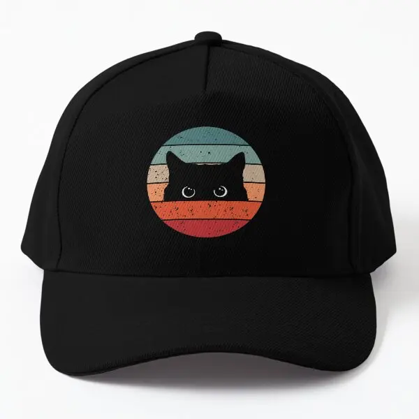 

Винтажная бейсбольная кепка в виде черного кота для женщин Casquette черная повседневная спортивная Czapka с принтом