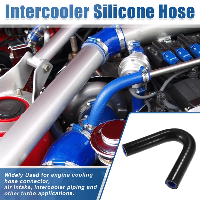 Black 275 3 Ply Straight Turbointakeintercooler Piping Silicone Coupler Hose. | Emusa