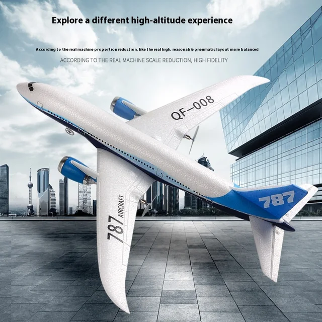 Three-Channel Boeing 787 Remote Control Foam Airplane Fixed Wing Model Teaching Aircraft Qf008 Glider Passenger Aircraft 4