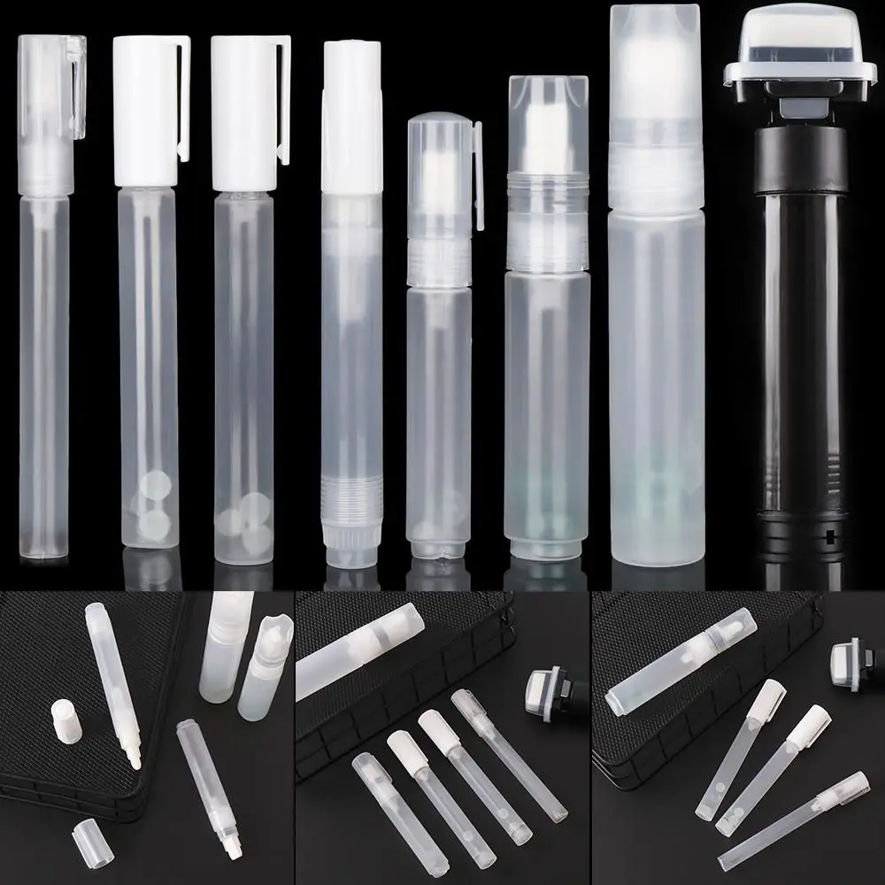 3/5/6/6.5/8/10/15/30/55mm Empty Rod white marker pens color marker pens pen marker marker pens whiteboard pens dry erase markers Refillable ink Paint Pen Accessories Plastic Transparent Liquid Chalk Marker