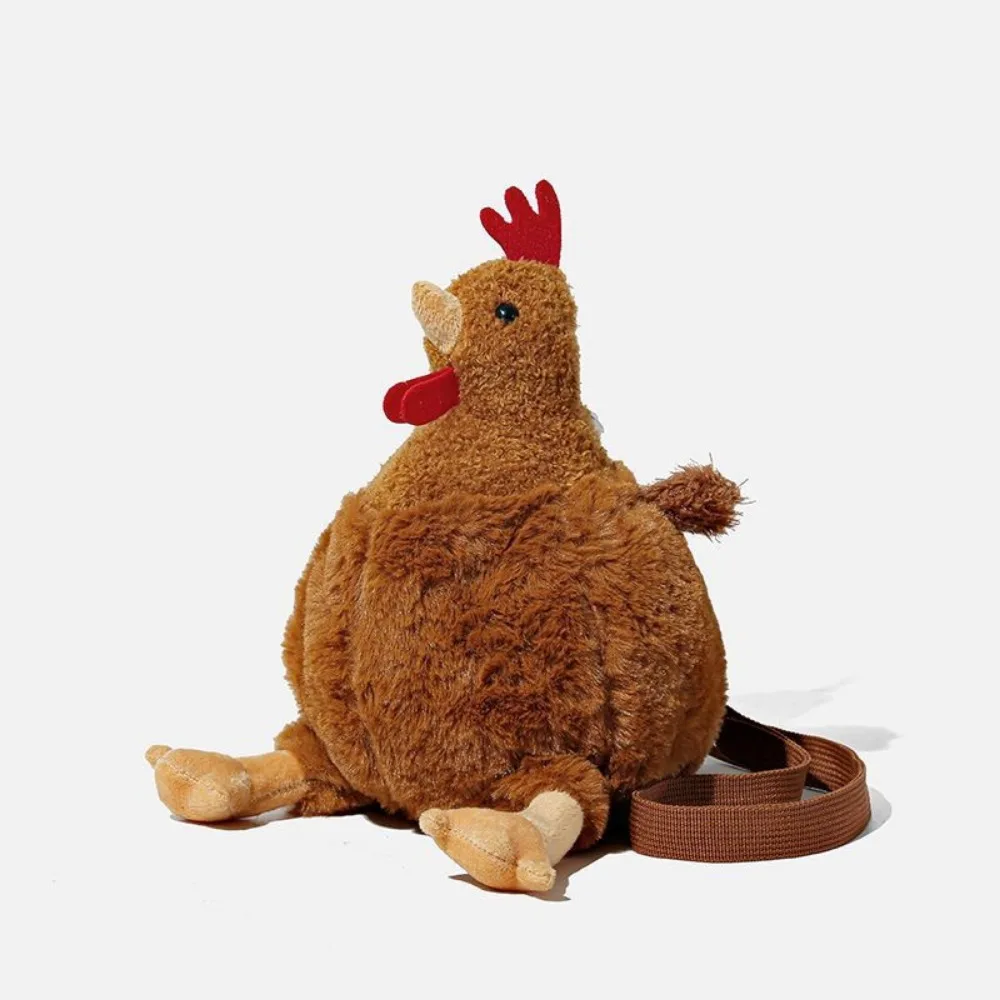 Simulated Funny Hen Plush Creative Cute Toy Bag Doll Birthday Gift Women Hand Bags 5