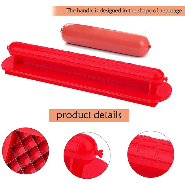 Hot Dog Szeletelő Szerszám Vágó Barbecue Bbq Konyhai Szerszámok Cutter Kolbász Sonka Vágásminta Eszköz - Image 5