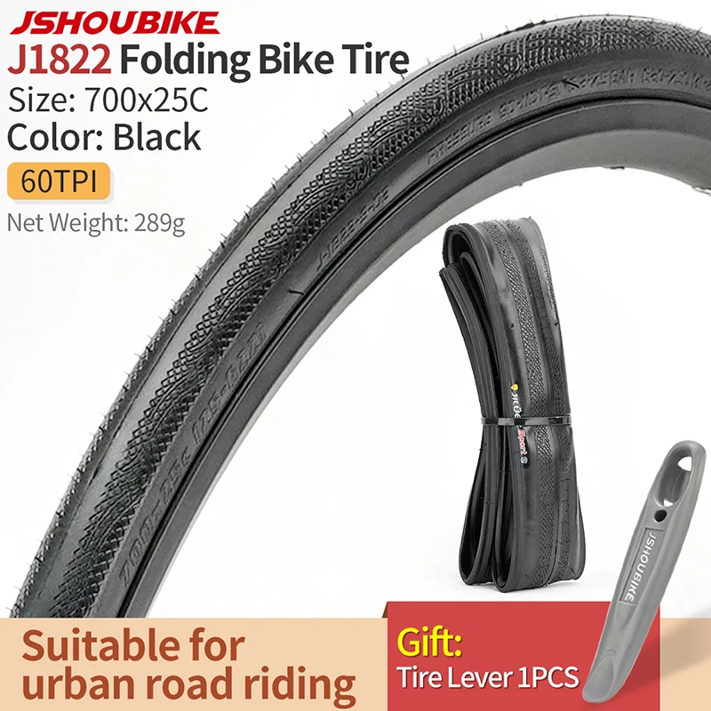 J1822 Black 700x25C