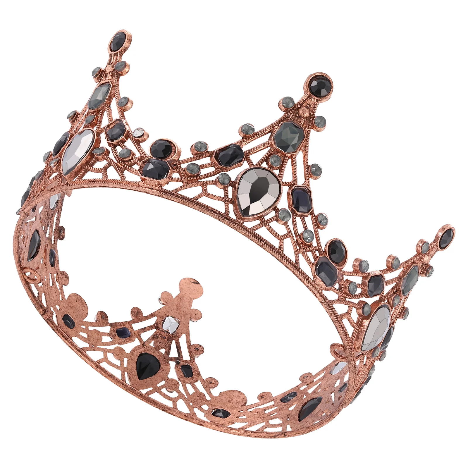 

Wedding Headdress The Crown Baroque Party Crown Style Girl The Rhinestone Vintage Rhinestones Headwear