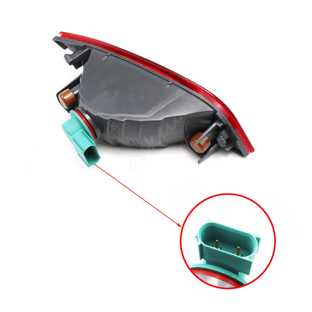 Fog Light Cover Rear Lamp Part 55112674AA 55112675AA for Jeep Compass 2017-2020 Stop Fog Reflector light + bulbs Car Accessories