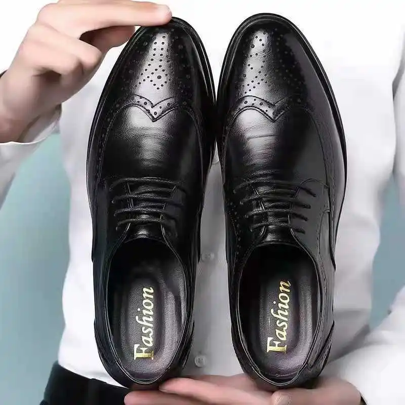 Fashion Casual Dress Leather Shoes Designer Loafers Men Shoes Business Formal Leather Shoes Mens Oxfords Formal Gents Shoes