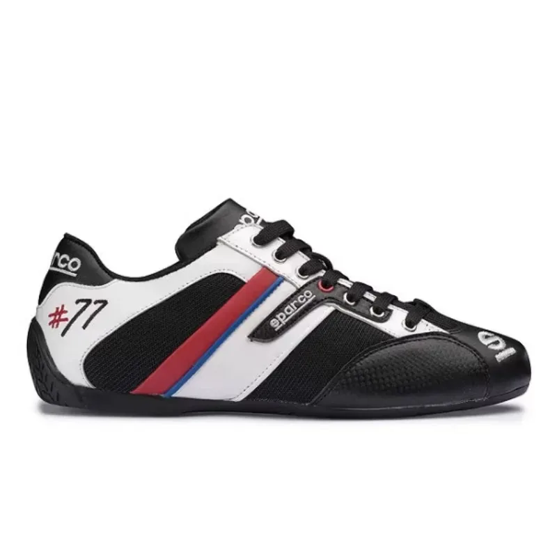 Karting Racing Shoes Genuine Leather Race Shoes Comfortable Low-cut Driving Cowhide Mesh Non-slip Rubber Cycling Boots sports shoes