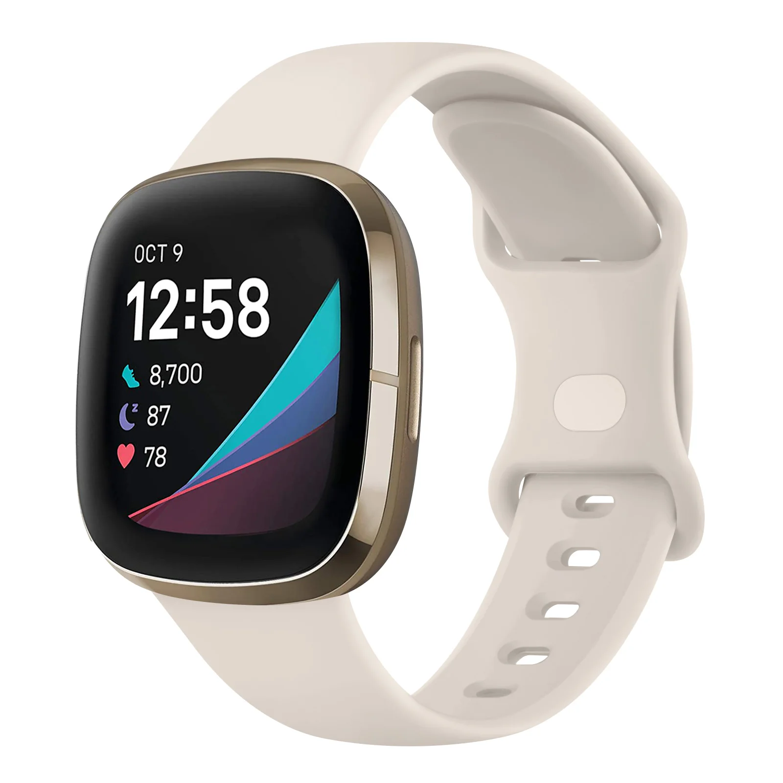 Silicone Smartwatch Strap - Adjustable Wristband Bracelet